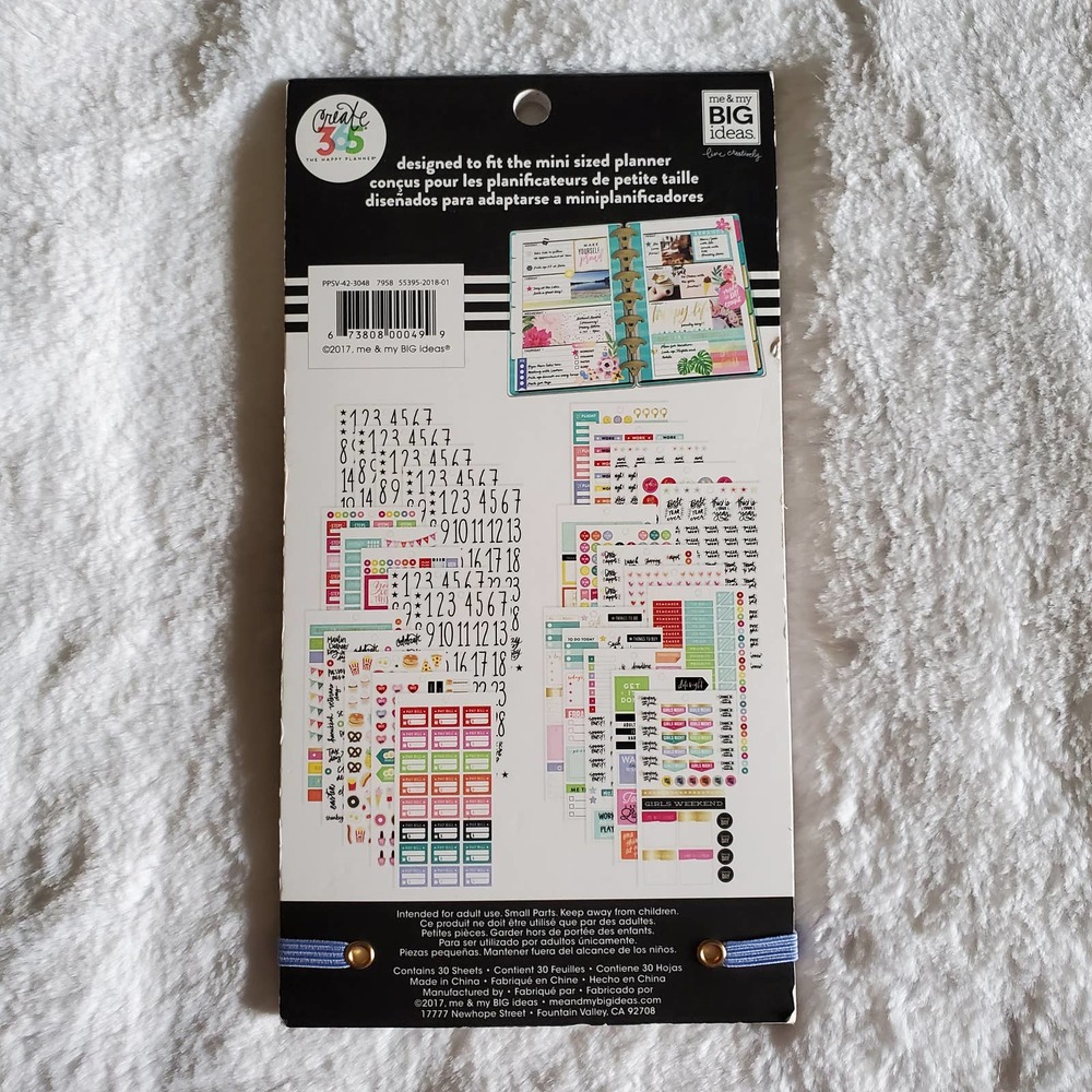 The Happy Planner Value Pack Stickers Planner Basic Mini - Picture 2 of 3